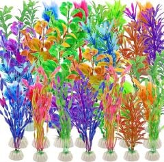 Plastik Akvaryum Bitkisi 20cm 10'lu