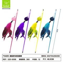 520-6098 Nunbell Kedi Oltası Renkli Tüylü Toplar