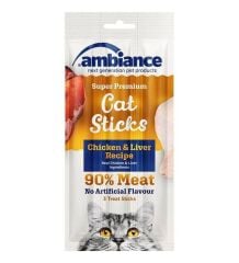 Ambiance Tavuklu Ve Ciğerli Stick Kedi Ödül Çubuğu 24'lü 3x5gr