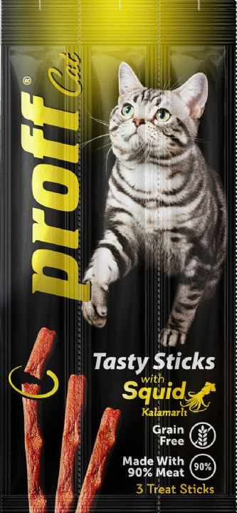 Proff Kalamarlı Kedi Stiks 24'lü 3X5 Gr
