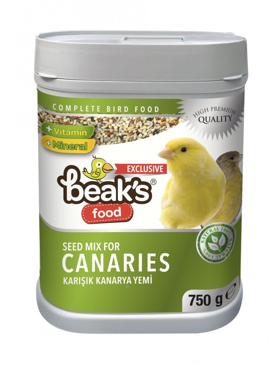 *ST006-BEAK'S KARIŞIK KANARYA YEMİ 750 GR