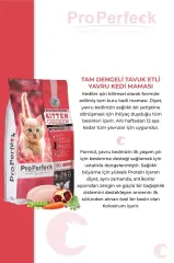 PRO PERFECK PREMİUM TAVUKLU NARLI HAVUÇLU YAVRU KEDİ MAMASI 10 KG