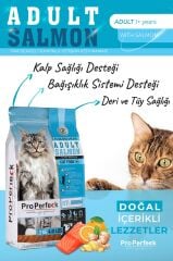 PRO PERFECK PREMİUM YETİŞKİN SOMONLU PORTAKALLI KEDİ MAMASI 10 KG