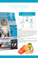PRO PERFECK PREMİUM YETİŞKİN SOMONLU PORTAKALLI KEDİ MAMASI 10 KG