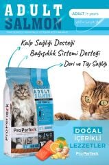 PRO PERFECK PREMİUM YETİŞKİN SOMONLU PORTAKALLI KEDİ MAMASI 2 KG