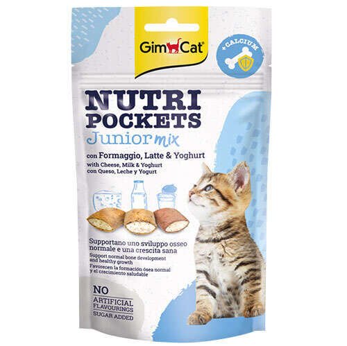 GimCat NutriPockets Junior&Calsium Mix 60 Gr.