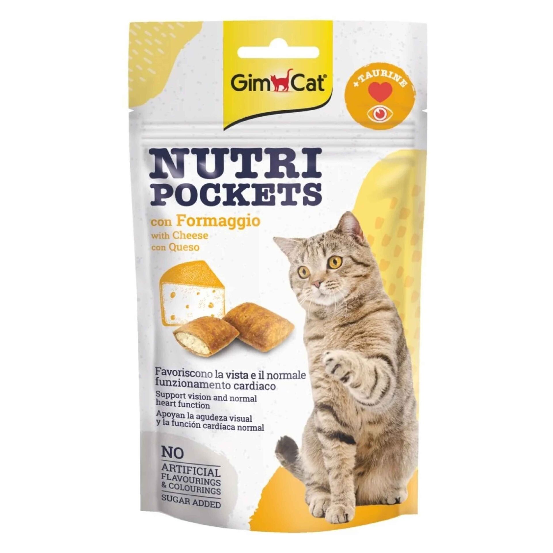 GimCat NutriPockets Peynir&Taurin Mix 60 Gr.