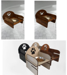 FLY Ayarlanır Tekli Mama Kabı