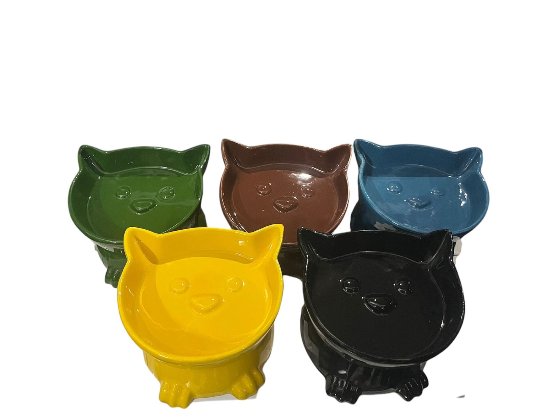 Ayaklı Kulaklı Seramik Mama Kabı