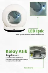 YDM OVAL AKILLI KEDİ TUVALETİ