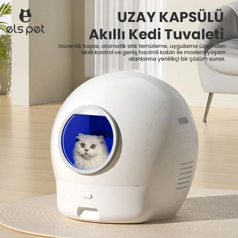 YDM UZAY KAPSÜLÜ AKILLI KEDİ TUVALETİ