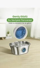 YDM ÇELİK OTOMATİK SU SEBİLİ OVAL SENSÖRLÜ