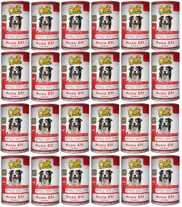 *PIMN-001-Quik Köpek 415 gr Kuzu Etli Konservesi 24'lü