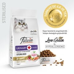 Felicia 2 Kg Kolajenli Somonlu Az Tahıllı Kısırlaştırılmış Kedi Maması