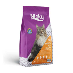Nicky(Lider Üretim) Tavuklu Yetişkin Kedi Maması 8 kg