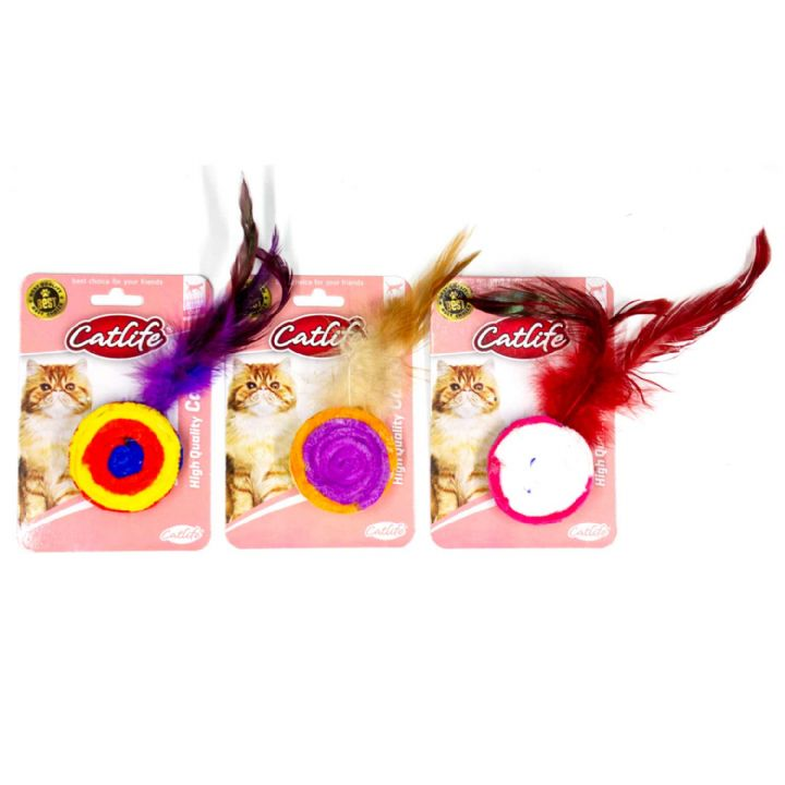 203550-CATLİFE KEDİLER İÇİN TÜYLÜ GÖKKUŞAĞI OYUNCAK