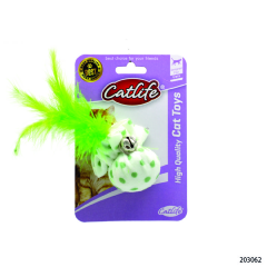 203062-CATLİFE KEDİLER İÇİN TÜYLÜ ZİLLİ OYUNCAK