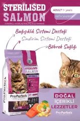 PREMİUM KISIRLAŞTIRILMIŞ SOMONLU PORTAKALLI KEDİ MAMASI 2 KG
