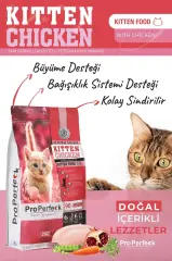 PRO PERFECK PREMİUM TAVUKLU NARLI HAVUÇLU YAVRU KEDİ MAMASI 2 KG