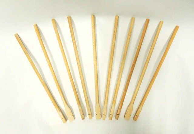 Plastik Başlıklı Tahta Tünek 12 mm 30 cm 10 Adet