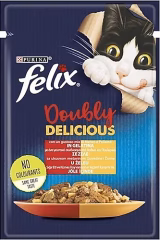 Felix Sığır Etli ve Tavuklu 85 gr Yetişkin Kedi Yaş Maması
