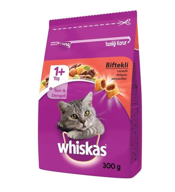 Whiskas Sığır Etli Kuru Mama 300 gr