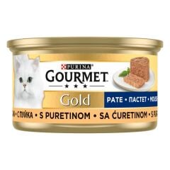 GOURMET Gold Kıyılmış Hindili Yaş Kedi Maması