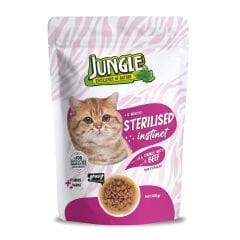 Jungle Kedi Kısır Biftekli Pouch 100 Gr. 24'lü
