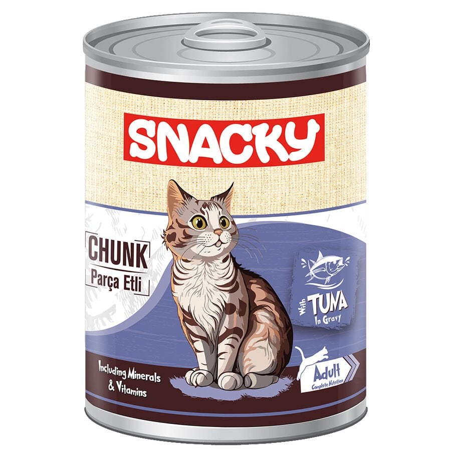Snacky Ton Balıklı Kedi Konservesi 400 Gr. 12'li