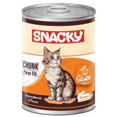 Snacky Kısır Somonlu Kedi Konservesi 400 Gr. 12'li