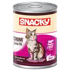 Snacky Sığır Etli Kedi Konservesi 400 Gr. 12'li
