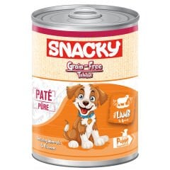 Snacky Kuzu Etli Köpek Konservesi 400 Gr. 12'li