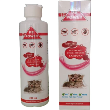 Dr. Power Dış Parazit Bitkisel Kedi Şampuanı 6'Lı