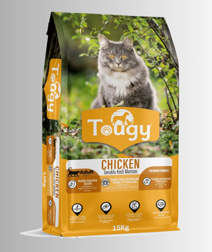 Tougy Tavuklu Yetişkin Kedi Maması 15 Kg.