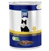 Paw Paw Jelly Tavuklu Yetişkin Kedi Konservesi 400 gr 12’li