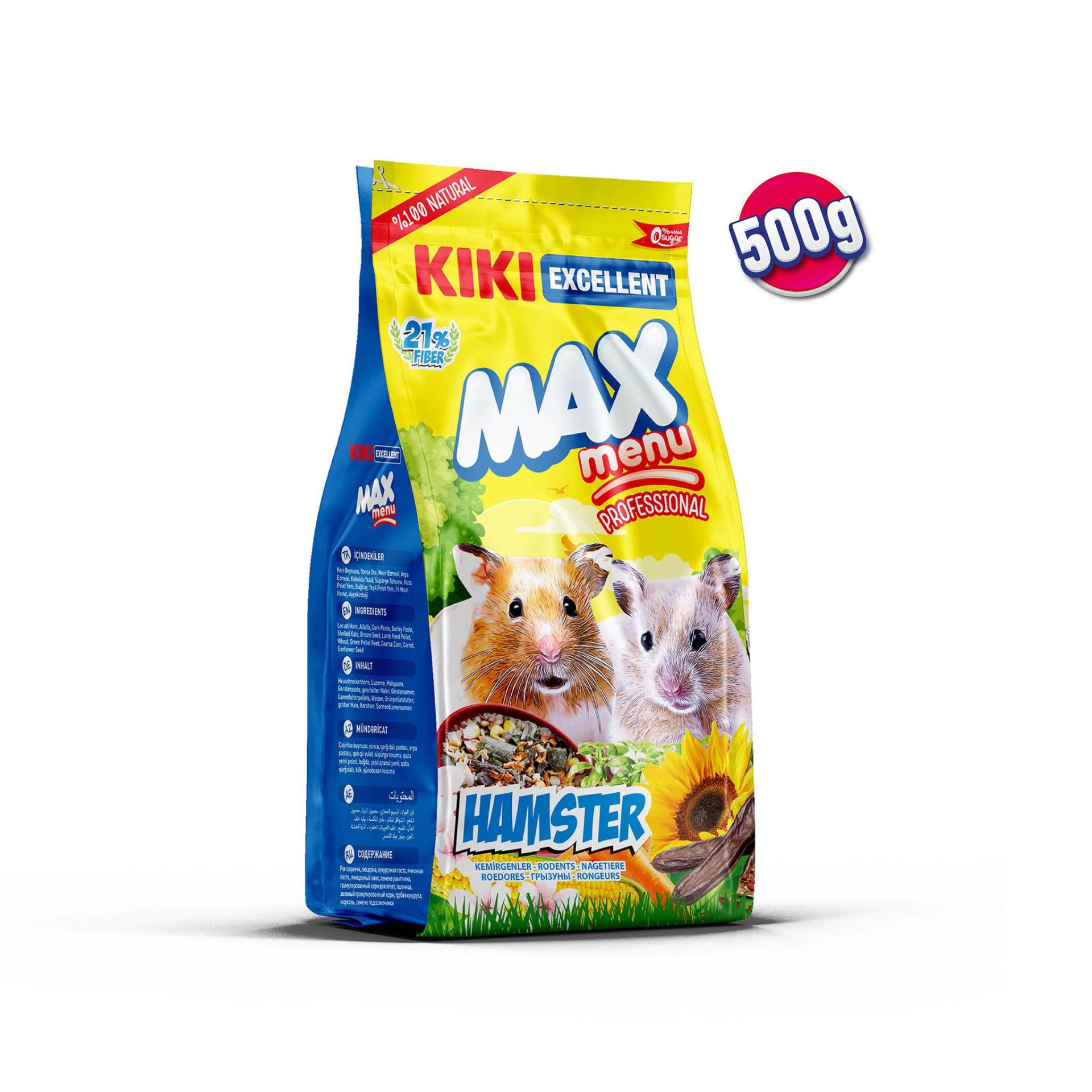 KIKI Excellent Kemirgen Hamster Yemi 500 Gr. 12'li