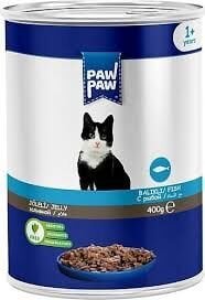 Paw Paw Jelly Balıklı Yetişkin Kedi Konservesi 400 gr 12’li