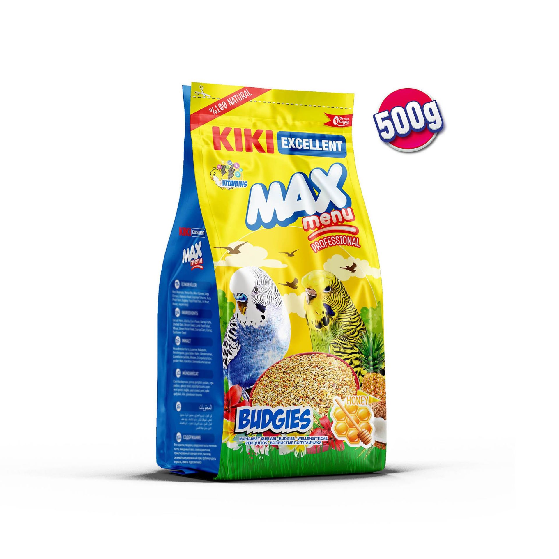 KIKI Excellent Kuş Ballı Muhabbet Yemi 500 Gr. 12'li