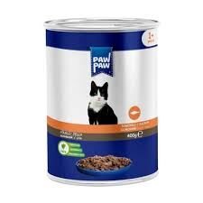Paw Paw Jelly Somonlu Yetişkin Kedi Konservesi 400 gr 12’li