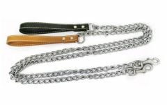 *480-2810-Nunbell Deri Tutmalı Zincir Gezdirme 2.5mmx120cm