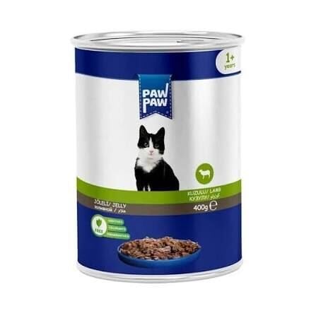 Paw Paw Jelly Kuzulu Yetişkin Kedi Konservesi 400 gr 12’li