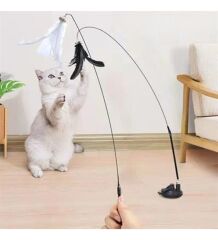 -362 Vantuzlu İthal Kedi Oltası Tüylü