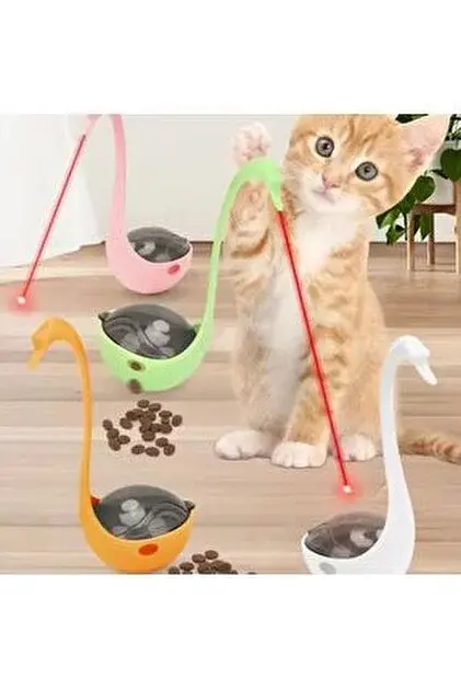 -301 Hacıyatmaz Lazerli Mama Atıcı Oyuncak Kuğu Model