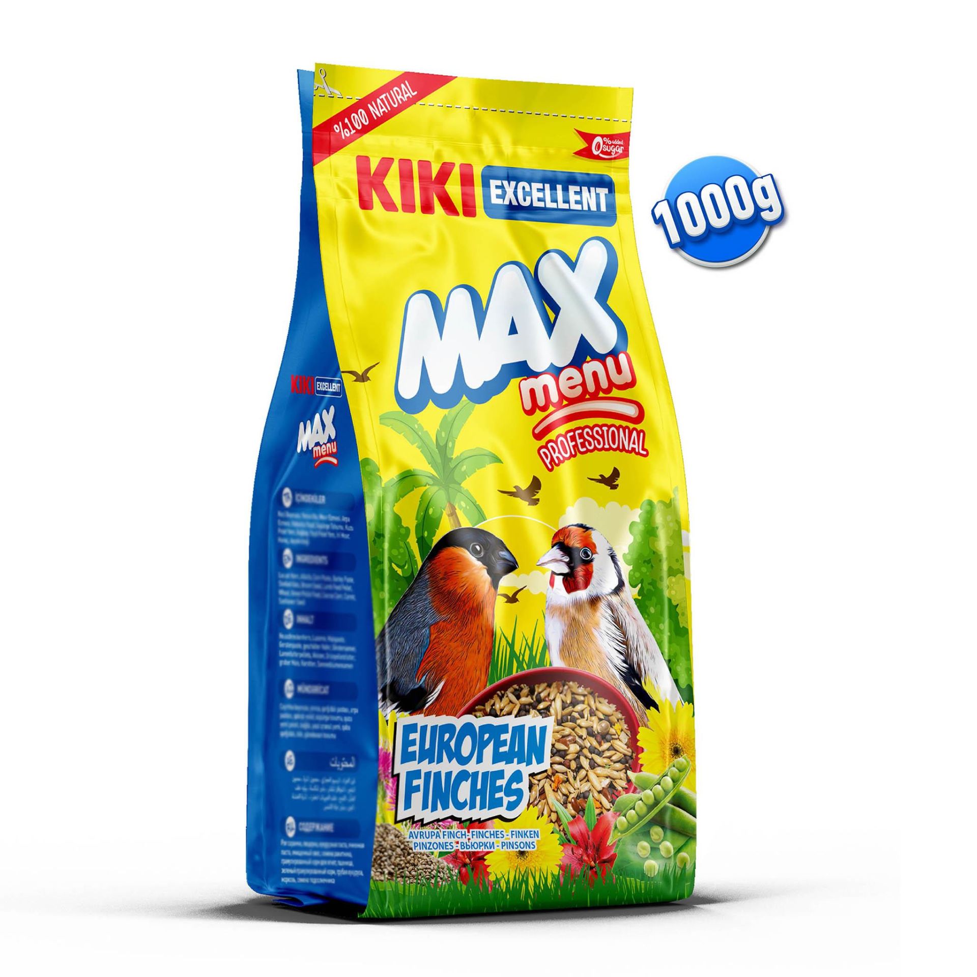 KIKI Excellent Kuş Euro Finc Yemi 1 Kg. 8'li