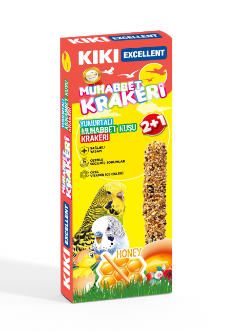 KIKI Excellent Kuş Yumurtalı Ballı Kraker 3x10'lu