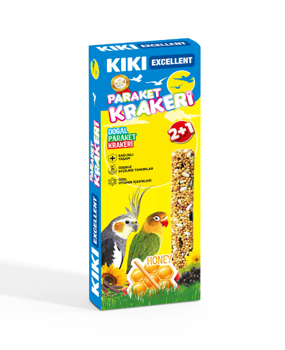 KIKI Excellent Kuş Paraket Kraker 3x10'lu