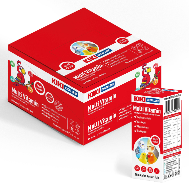 KIKI Excellent Kuş Multivitamin 16'lı