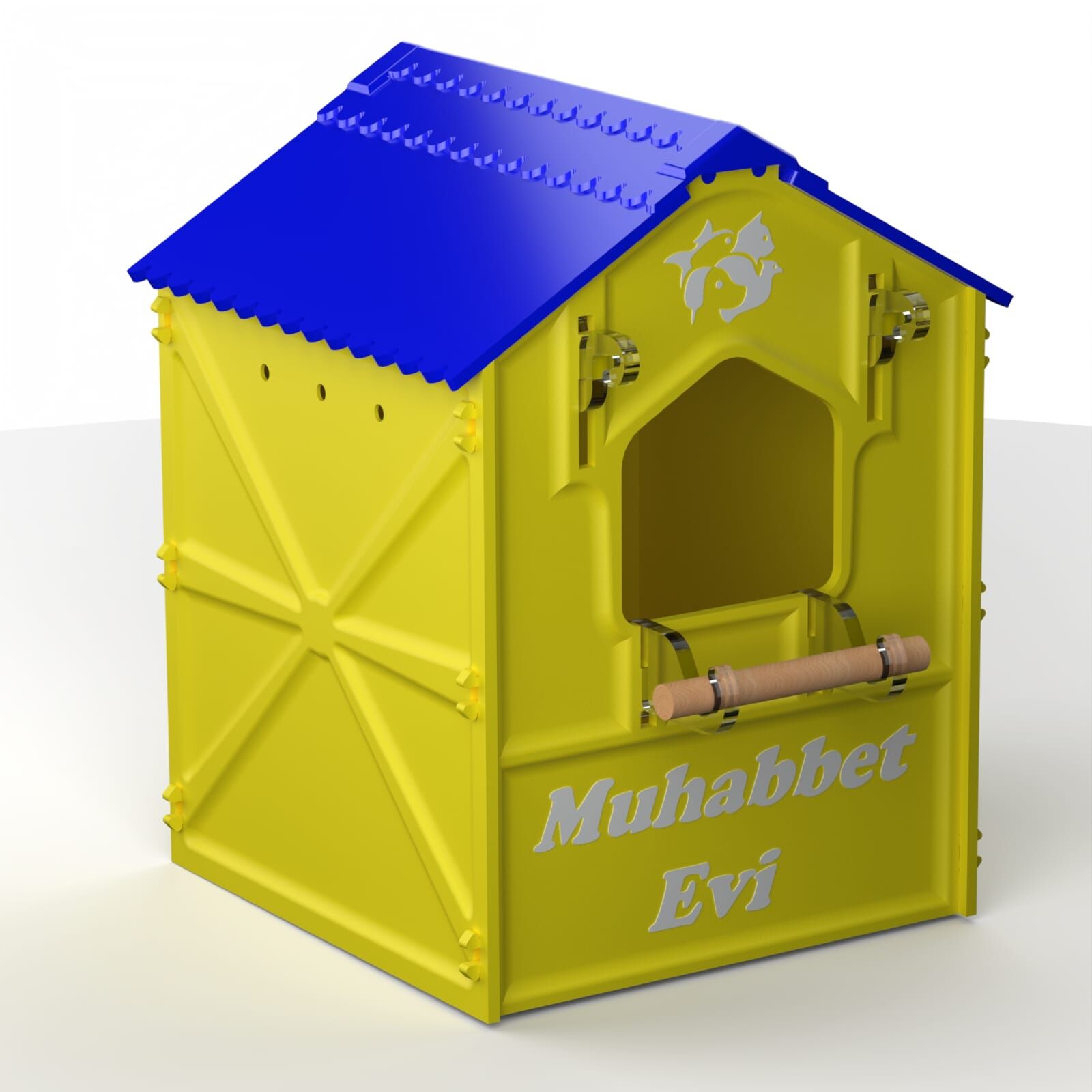 Demonte Taraftar Plastik Muhabbet Yuvası Mısır Granülü Hediyeli 12'li