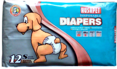 *00359-HUSHPET KÖPEK ALT TUVALET BEZİ S 12'Lİ 4-7KG
