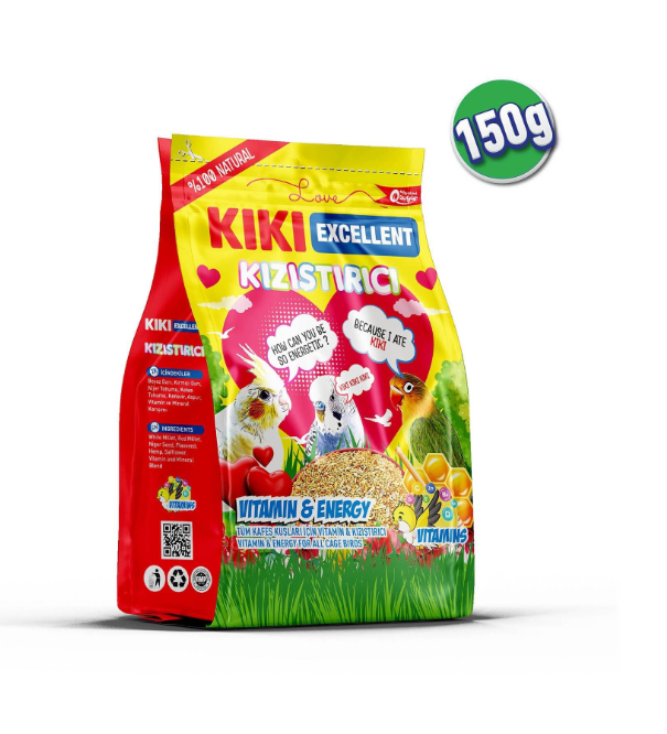 KIKI Excellent Kuş Kızıştırıcı Yem 12'li